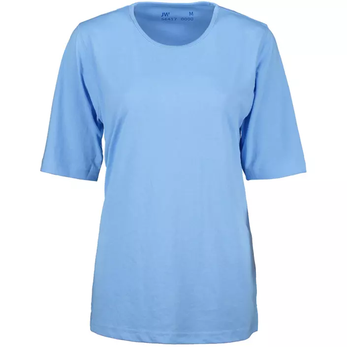 Jyden Workwear women's T-shirt with 3/4-length sleeves, Bright light blue, large image number 0