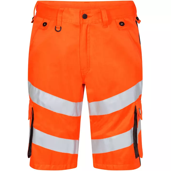 Engel Safety Light arbejdsshorts, Hi-vis orange/Grå, large image number 0
