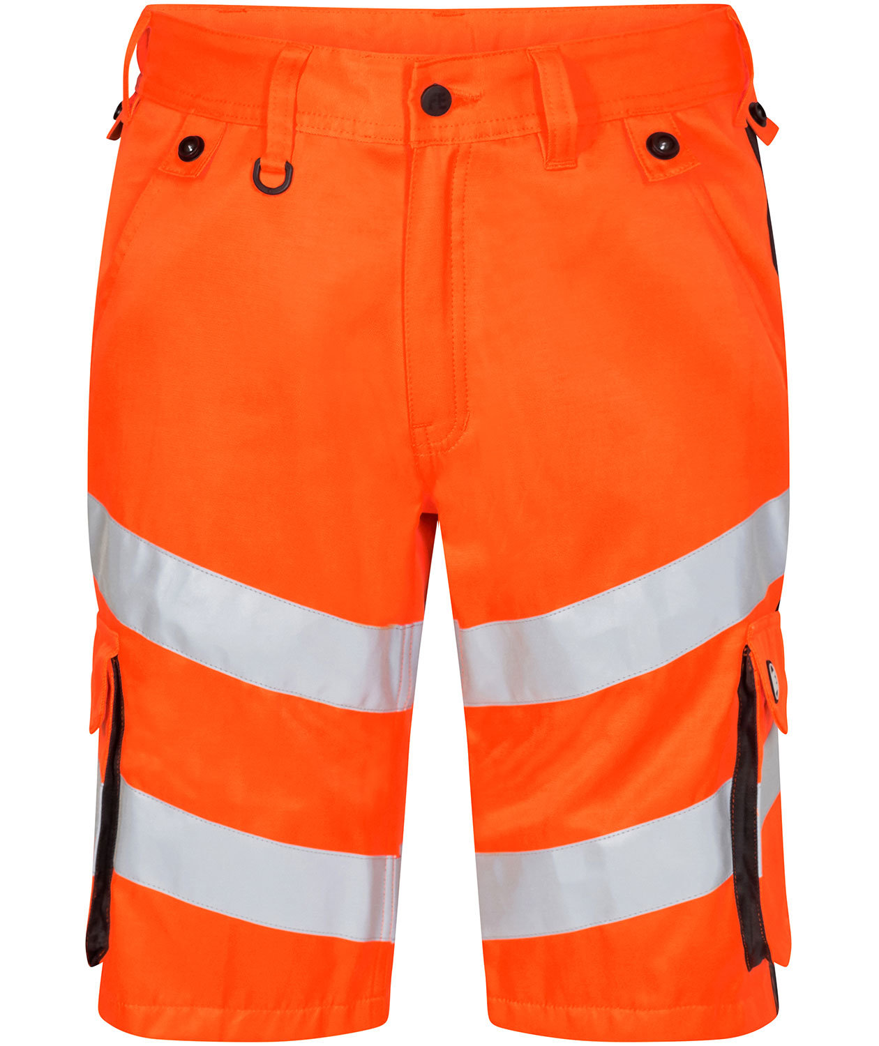 Engel Safety Light work shorts, Hi-vis orange/Grey, Hi-vis orange/Grey, swatch