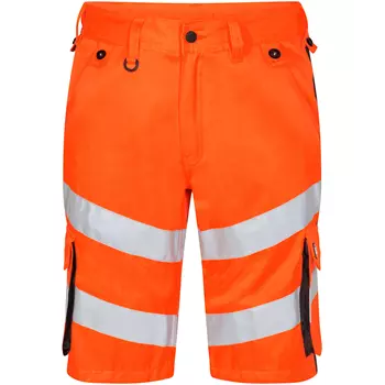 Engel Safety Light work shorts, Hi-vis orange/Grey