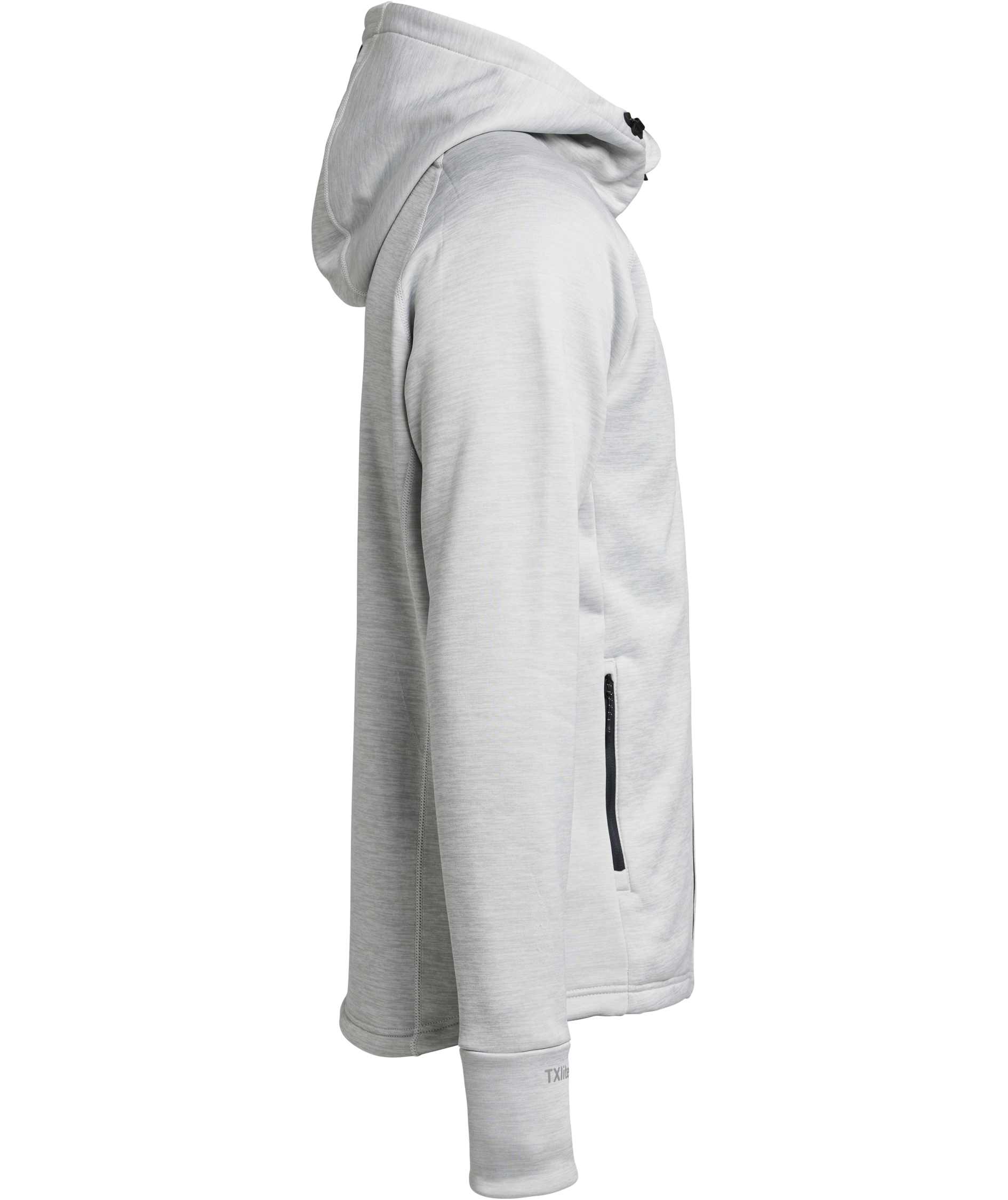 Tenson TXlite hoodie with full zipper, Light Grey, large image number 3