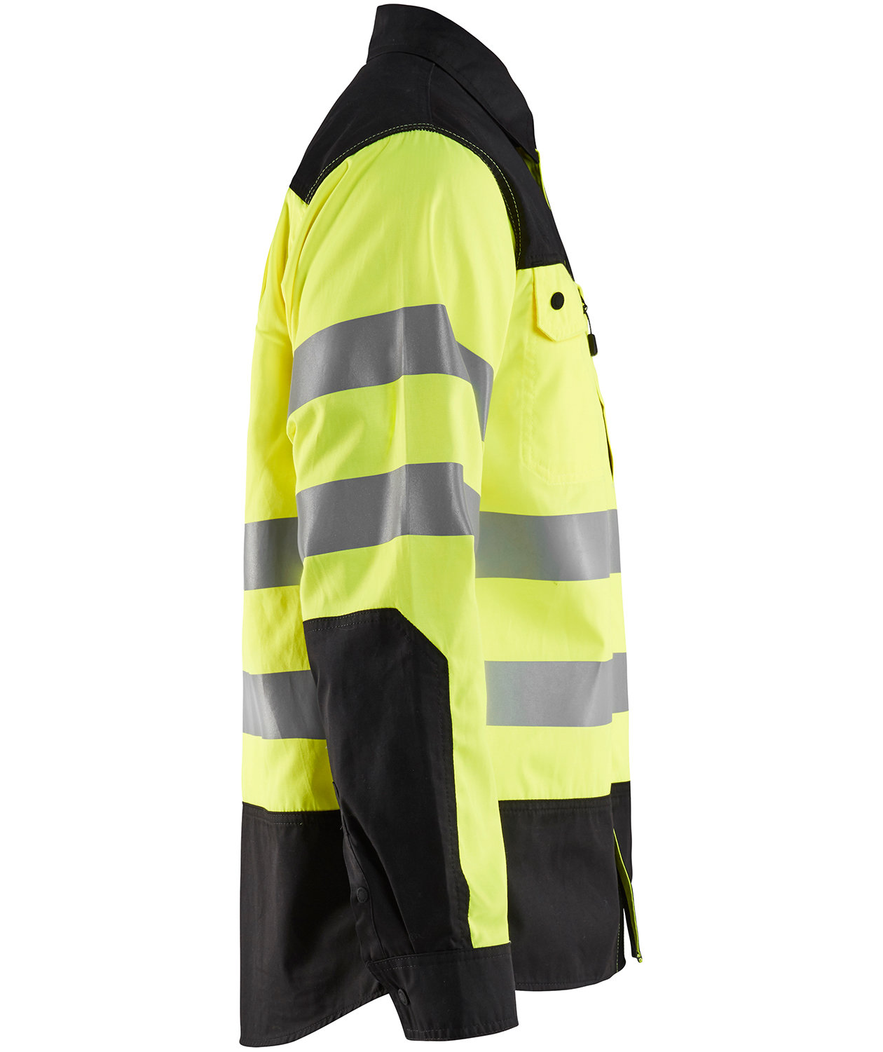 Bl&aring;kl&auml;der arbejdsskjorte, Hi-vis&nbsp;Gul/Sort, large image number 3