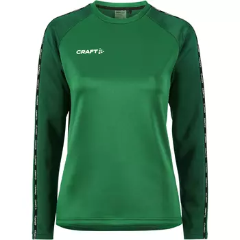 Craft Squad 2.0 women's training pullover, Team Green-Ivy