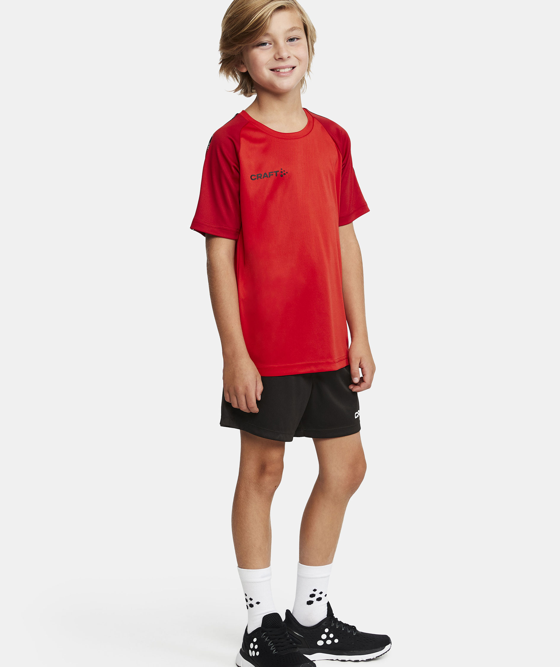 Craft Squad 2.0 Contrast T-shirt for kids, Bright Red-Express, large image number 1