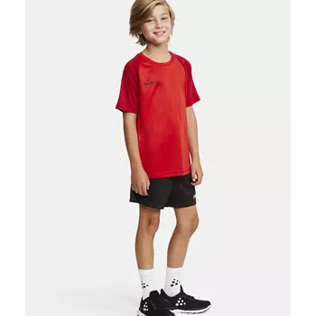 Craft Squad 2.0 Contrast T-shirt till barn, Bright Red-Express