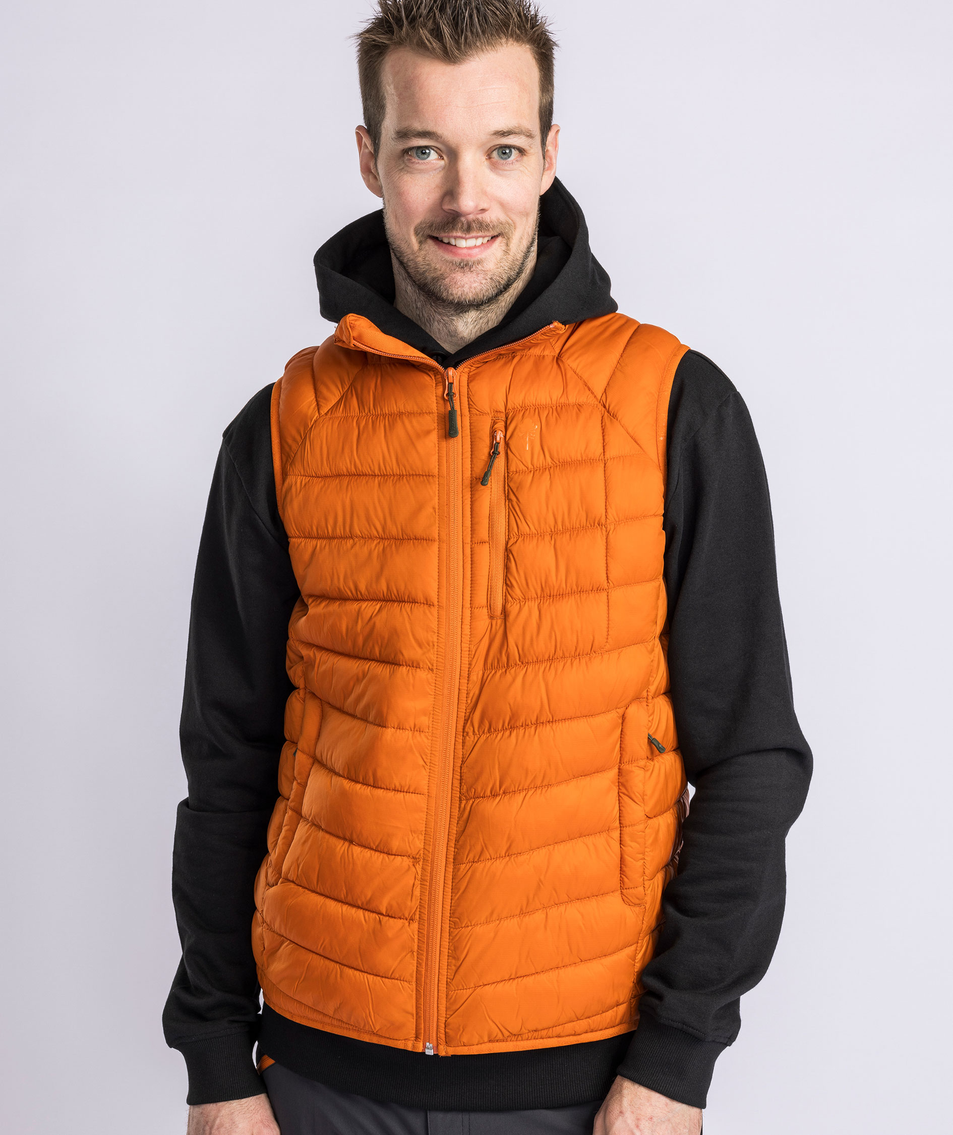 Pinewood Abisko Insulation vatteret vest, Burned Orange, large image number 4