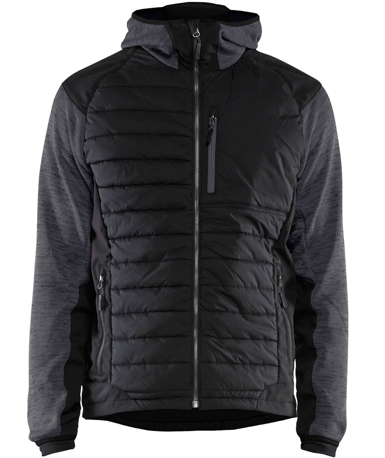 Bl&aring;kl&auml;der hybridjacka, M&ouml;rkgr&aring;/Svart