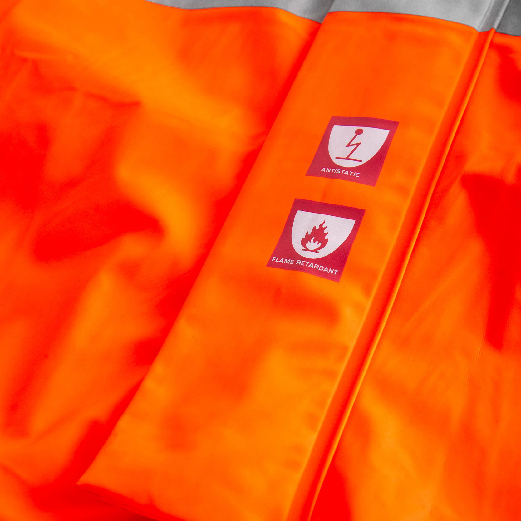 Lyngs&oslash;e Multinorm PU rain coveralls, Hi-vis Orange, large image number 2