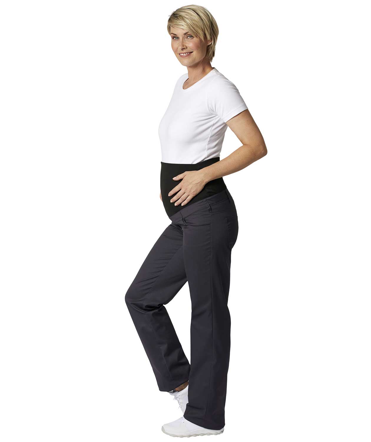 Kentaur maternity trousers  leg length 97 cm, Dark Rock