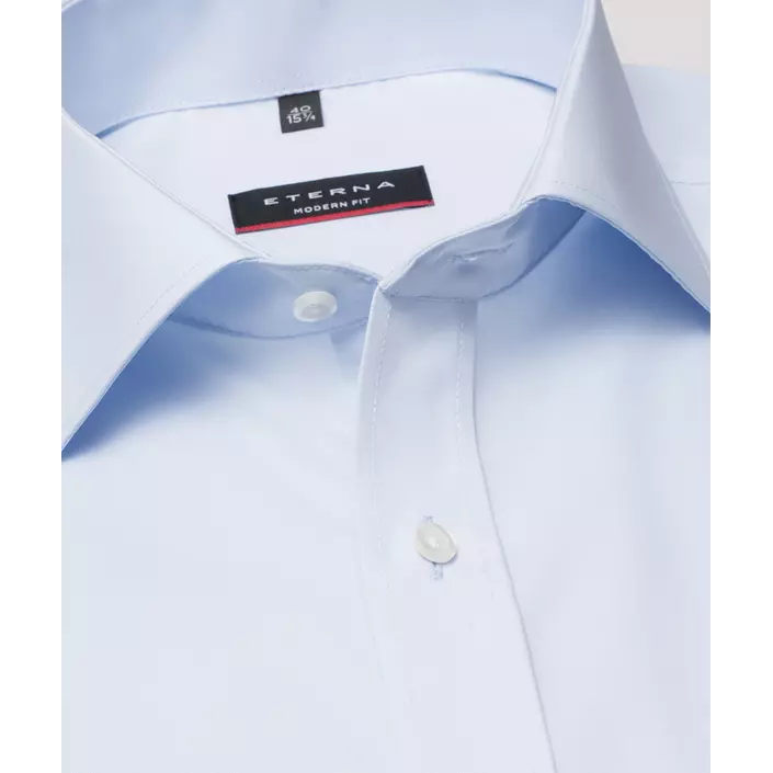Eterna Uni Modern fit Poplin skjorta, Ljus Blå, large image number 3