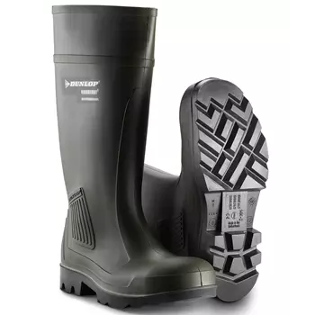 Dunlop Purofort Professional safety rubber boots S5, Green