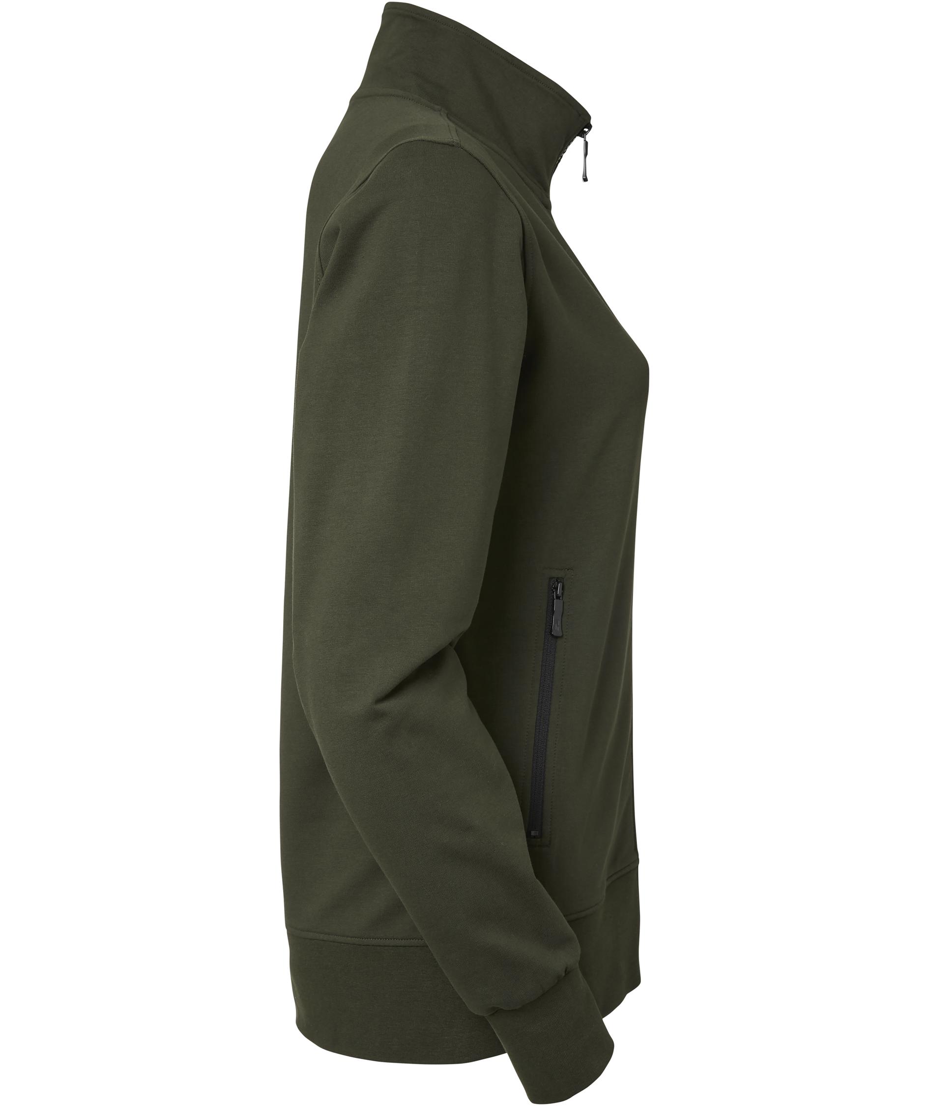 South West Nicole women's sweat cardigan, Dark olive , large image number 2