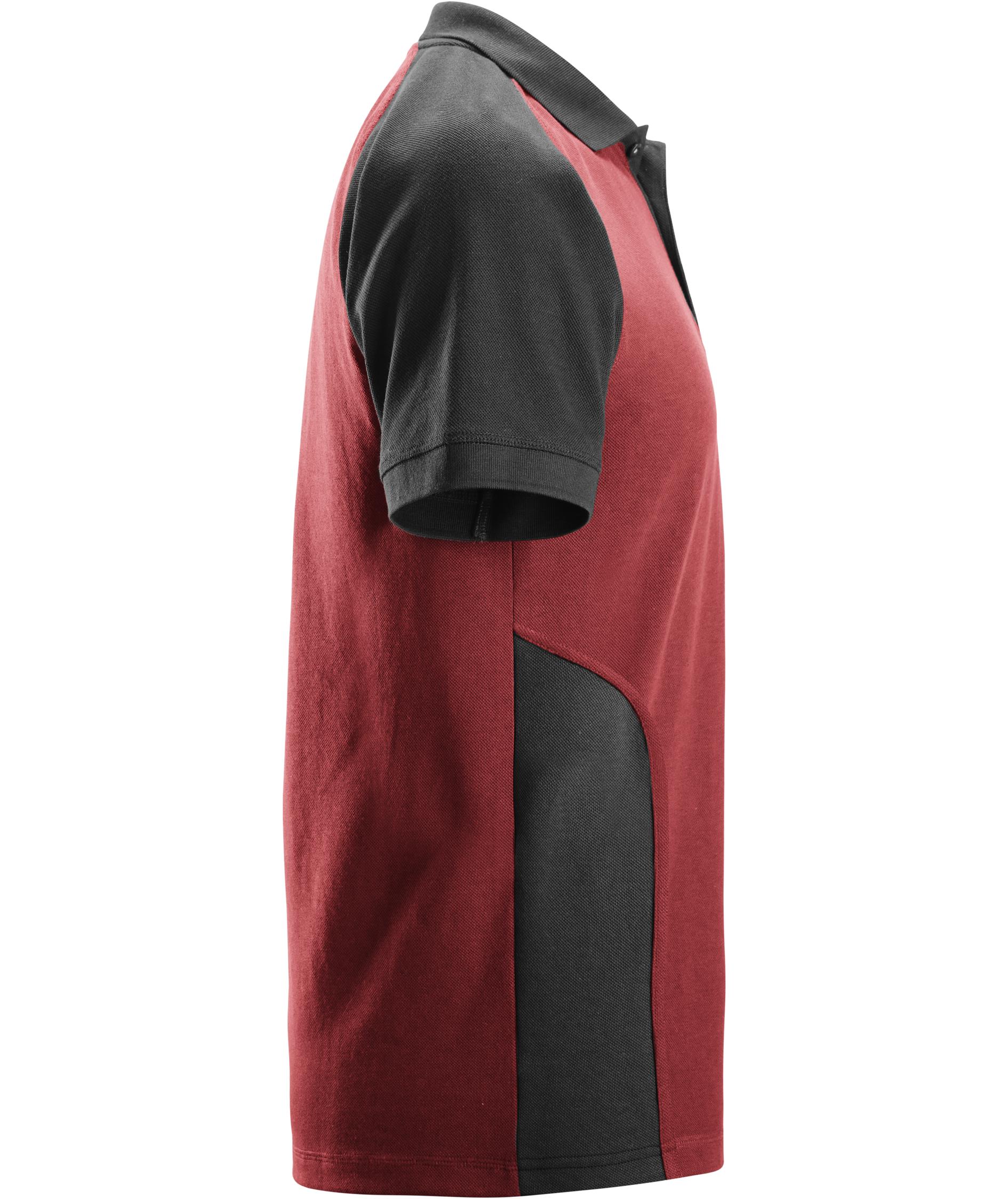 Snickers polo T-shirt 2750, Chili Red/Black, large image number 2