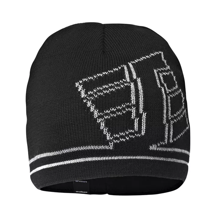 Snickers knitted beanie with WINDSTOPPER©, Black/Grey, Black/Grey, large image number 0