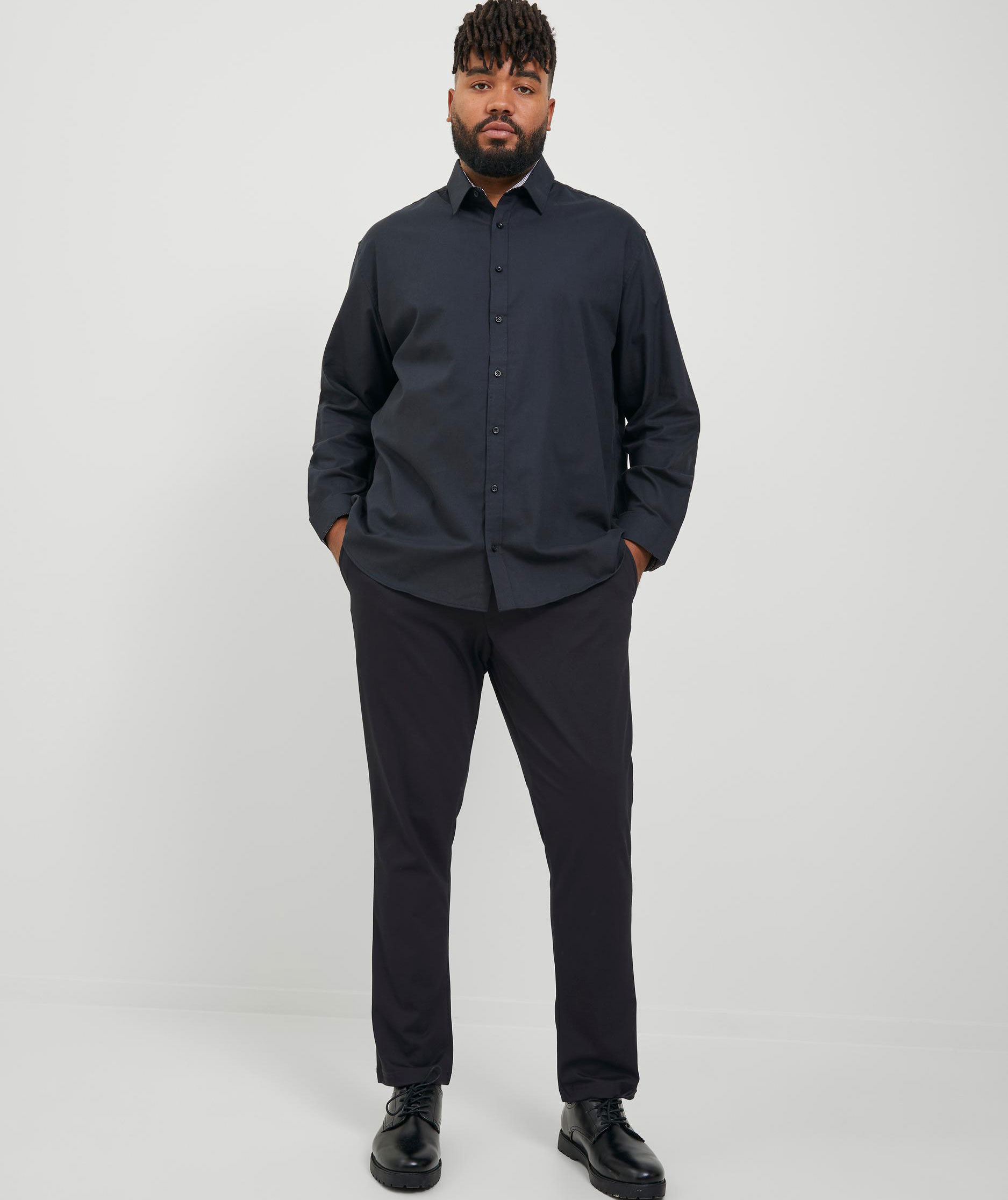Jack & Jones Plus JPSTMARCO JJCOOPER chinos, Black