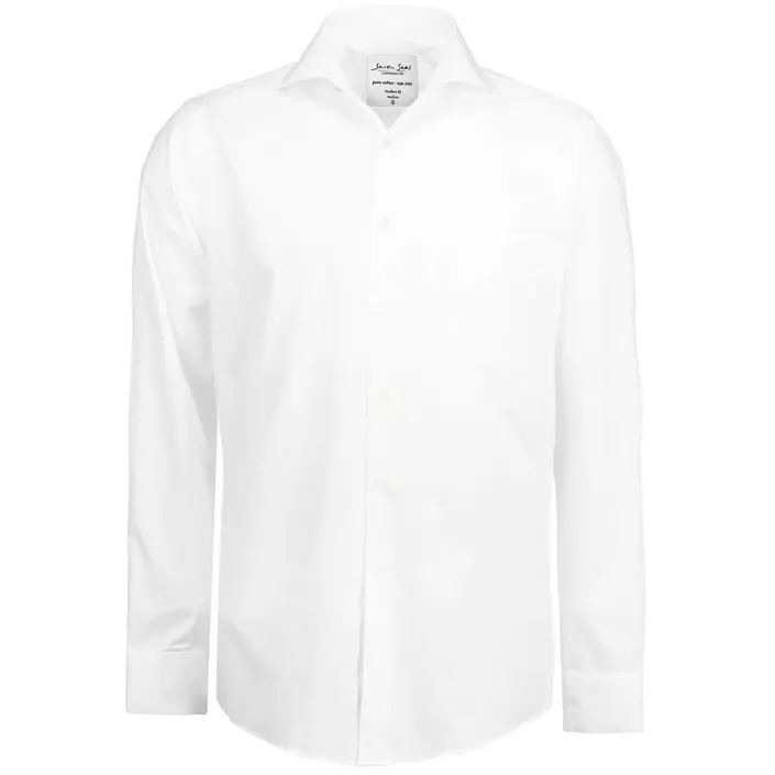 Seven Seas modern fit Poplin skjorte, Hvid, large image number 0