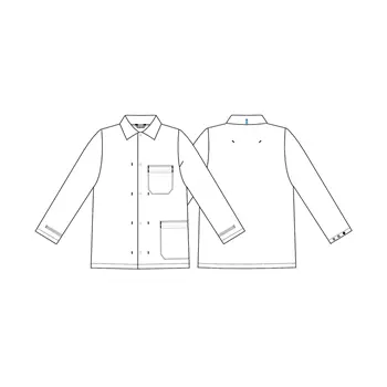 Kentaur jakke/legefrakk , HACCP-godkjent, Lysegrå