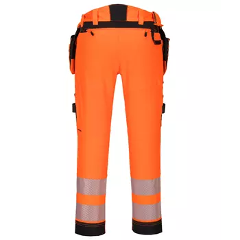 Portwest DX4 craftsmens trousers full stretch, Hi-Vis Orange/Black