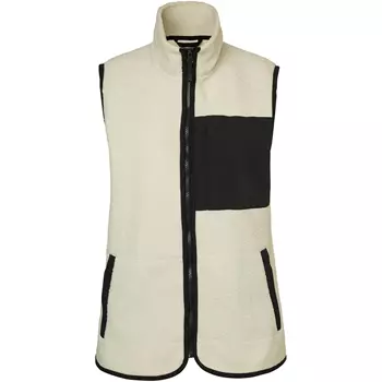 South West Saga women's fleece vest, Off White