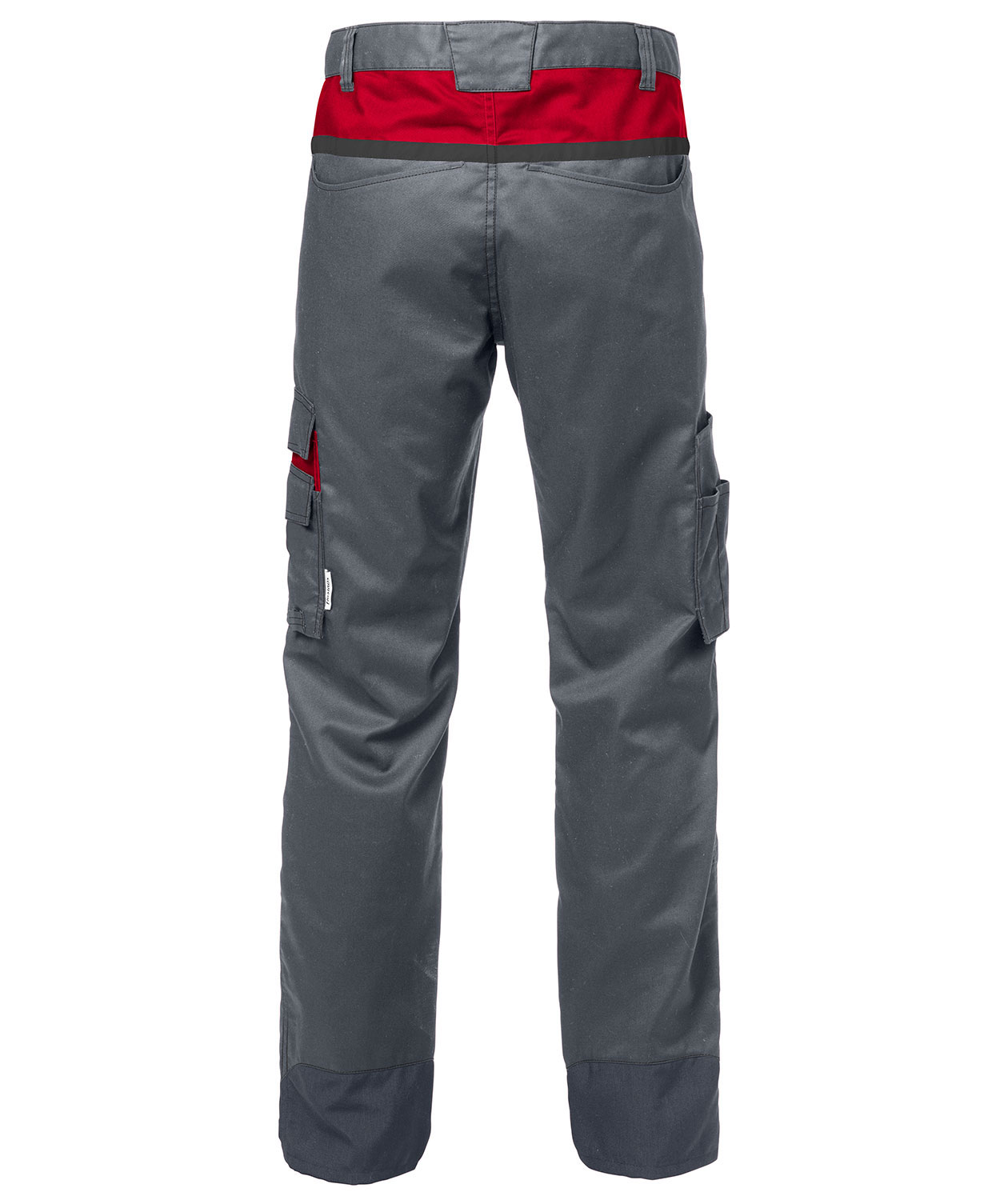 Fristads servicebyxa 2552, Gr&aring;/R&ouml;d, large image number 1