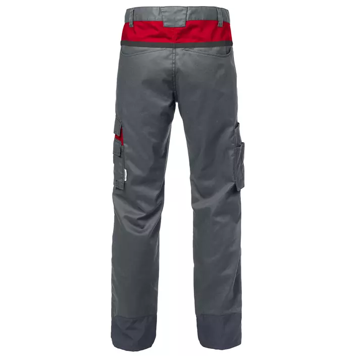 Fristads servicebyxa 2552, Grå/Röd, large image number 1