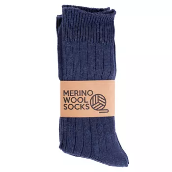 3-pack socks with merino wool, Midnight Blue