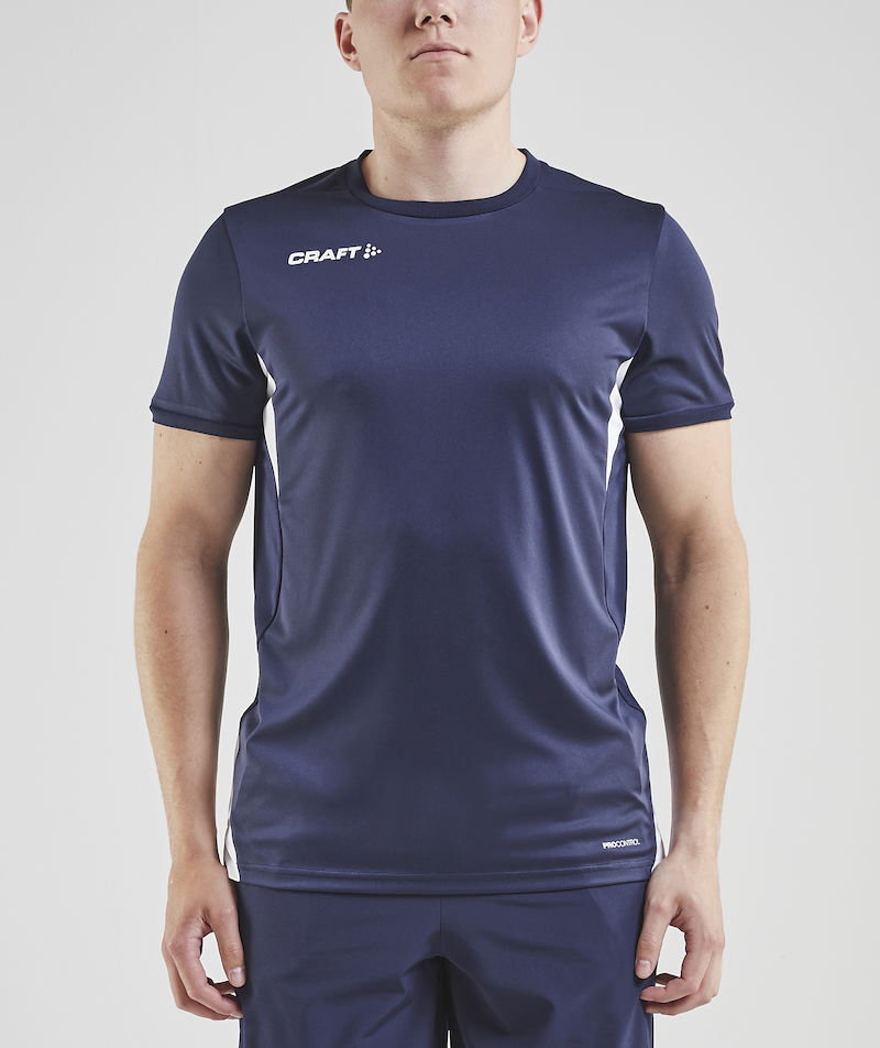 Craft Pro Control Impact T-shirt, Navy/White, large image number 1