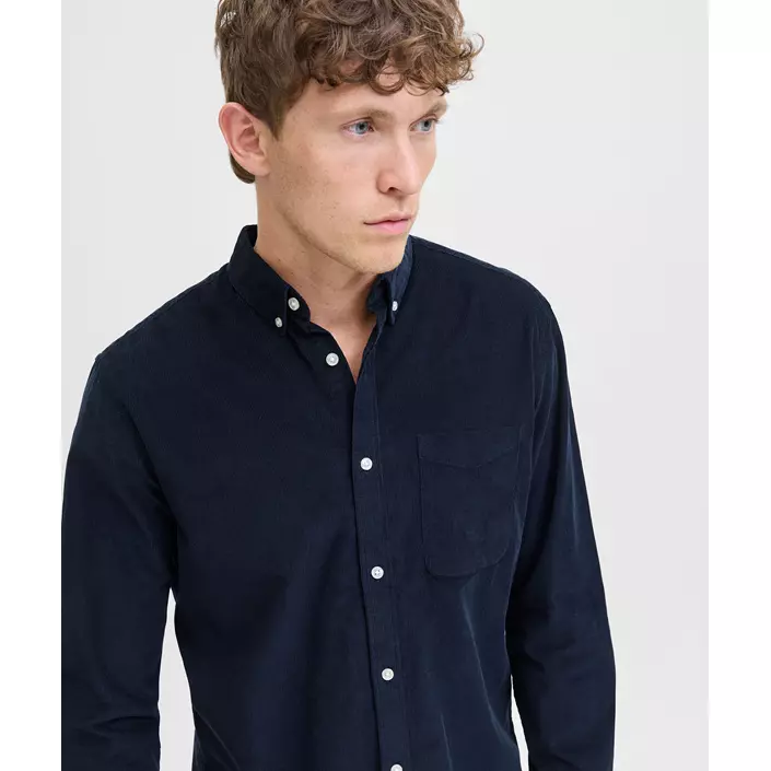 Jack & Jones JJECLASSIC Corduroy skjorta, Sky Captain, large image number 3