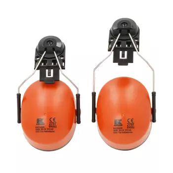 Kramp helmet mounted ear defenders, Orange