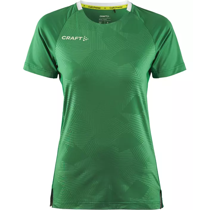 Craft Premier Solid Jersey dame T-shirt, Team green, large image number 0