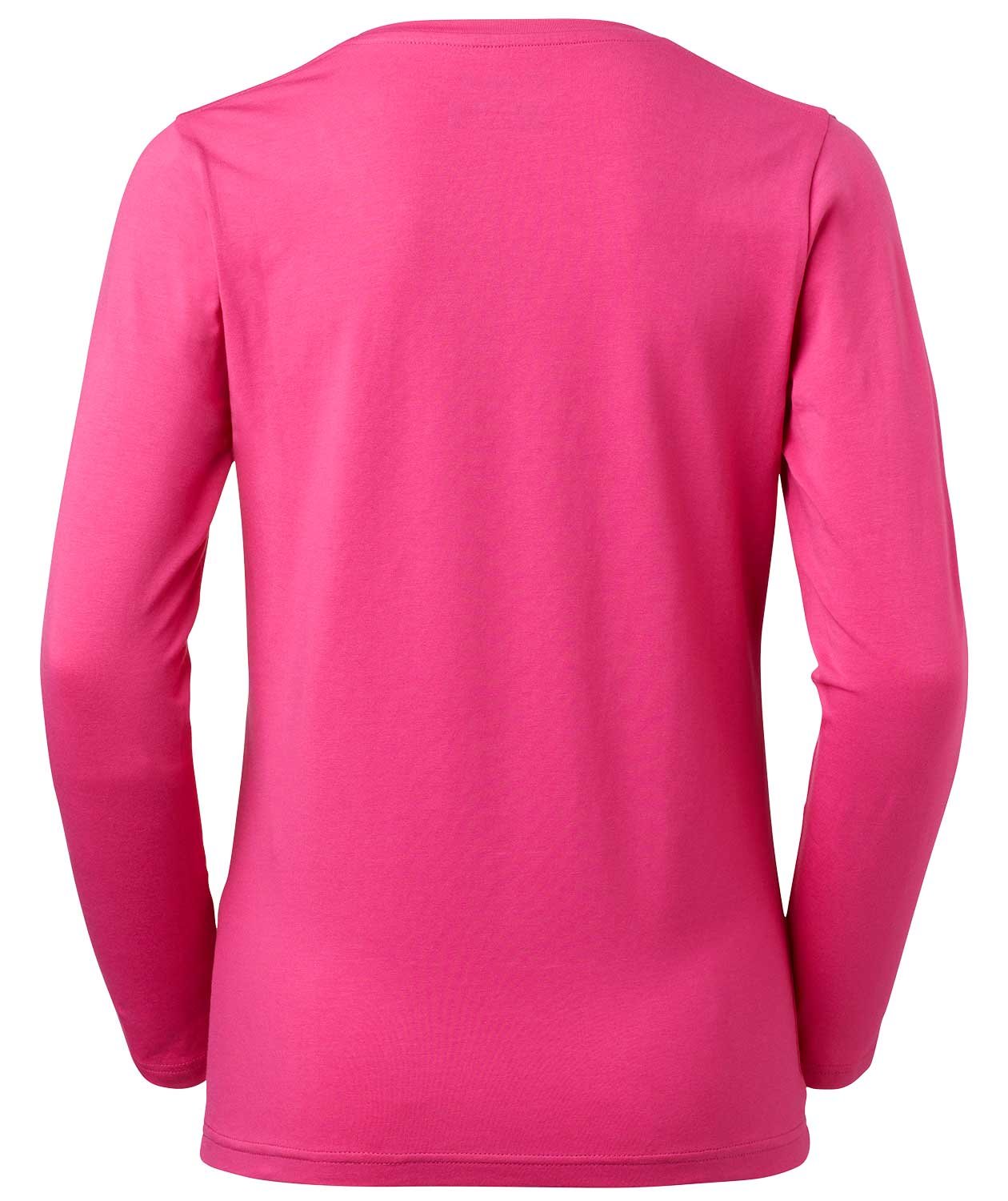 South West Lily &oslash;kologisk lang&aelig;rmet dame T-shirt, Cerise, large image number 2