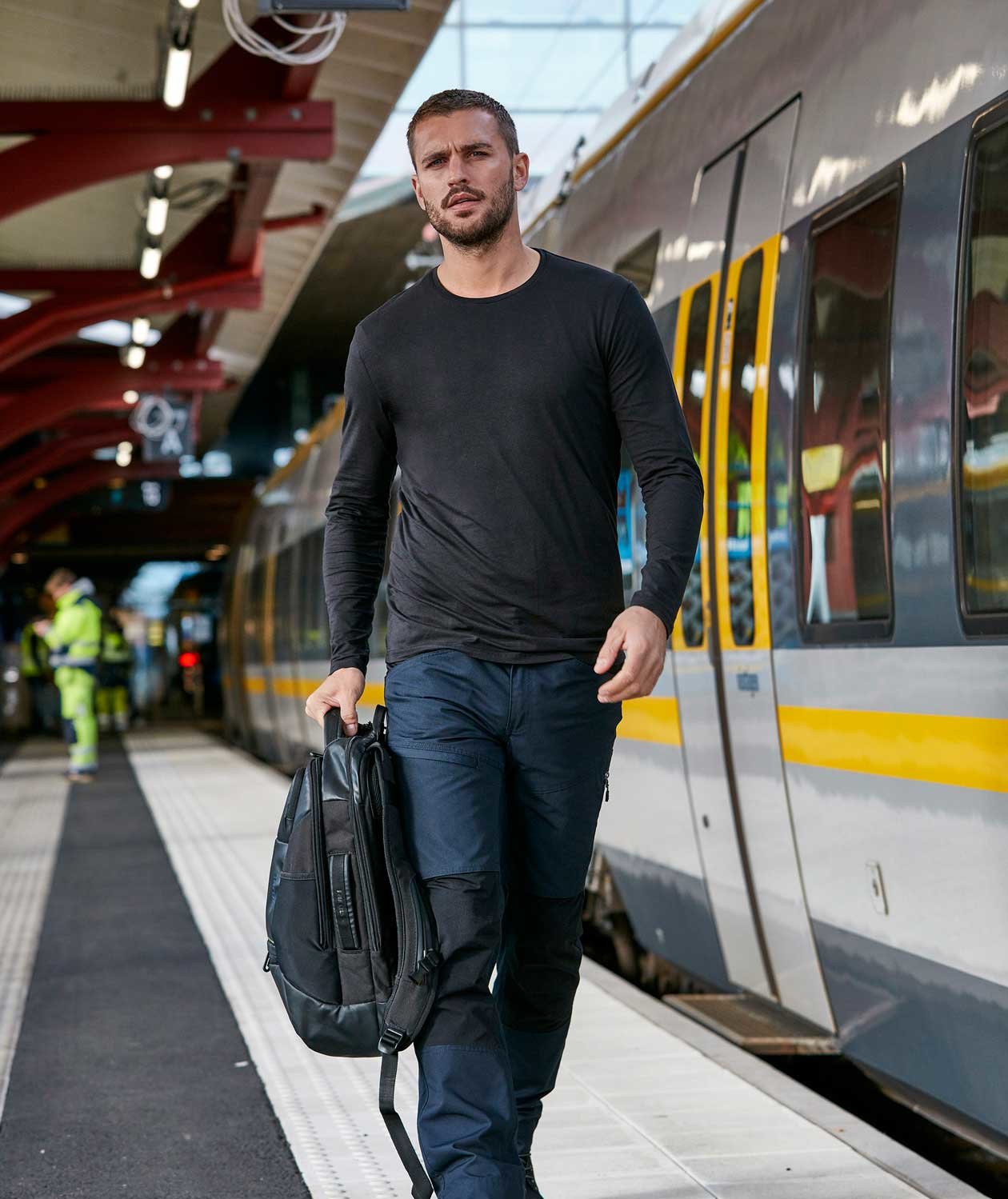 South West Leo organic long-sleeved T-shirt, Black