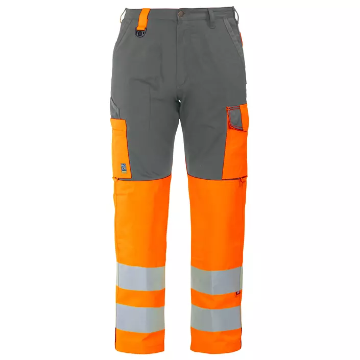 ProJob arbejdsbukser 6501, Hi-vis orange/Grå, large image number 0