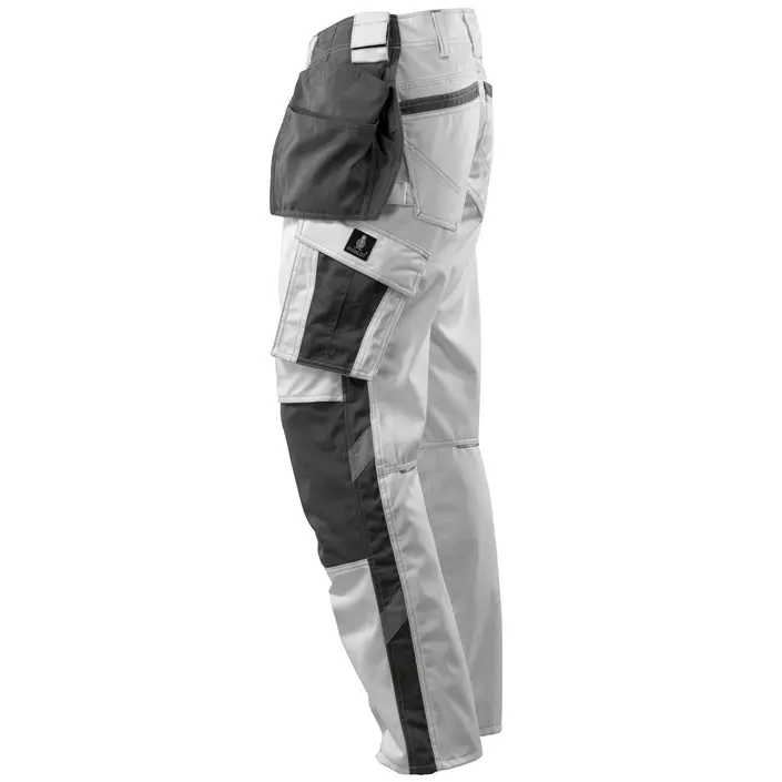 Mascot Unique Kassel craftsman trousers, White/Dark Antracit, large image number 2