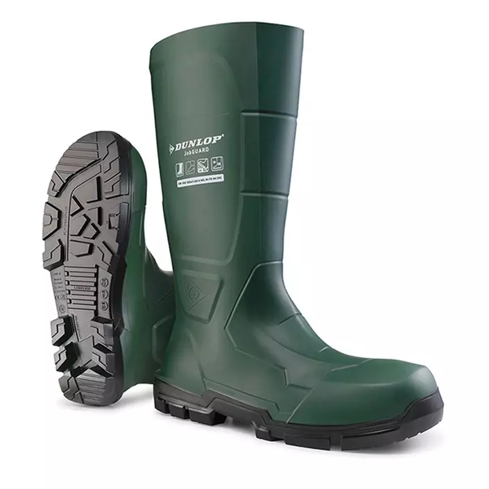 Dunlop Jobguard Full Safety rubber boots  S5, Green, large image number 0
