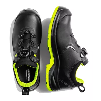 Arbesko 945 safety shoes S3, Black/Lime
