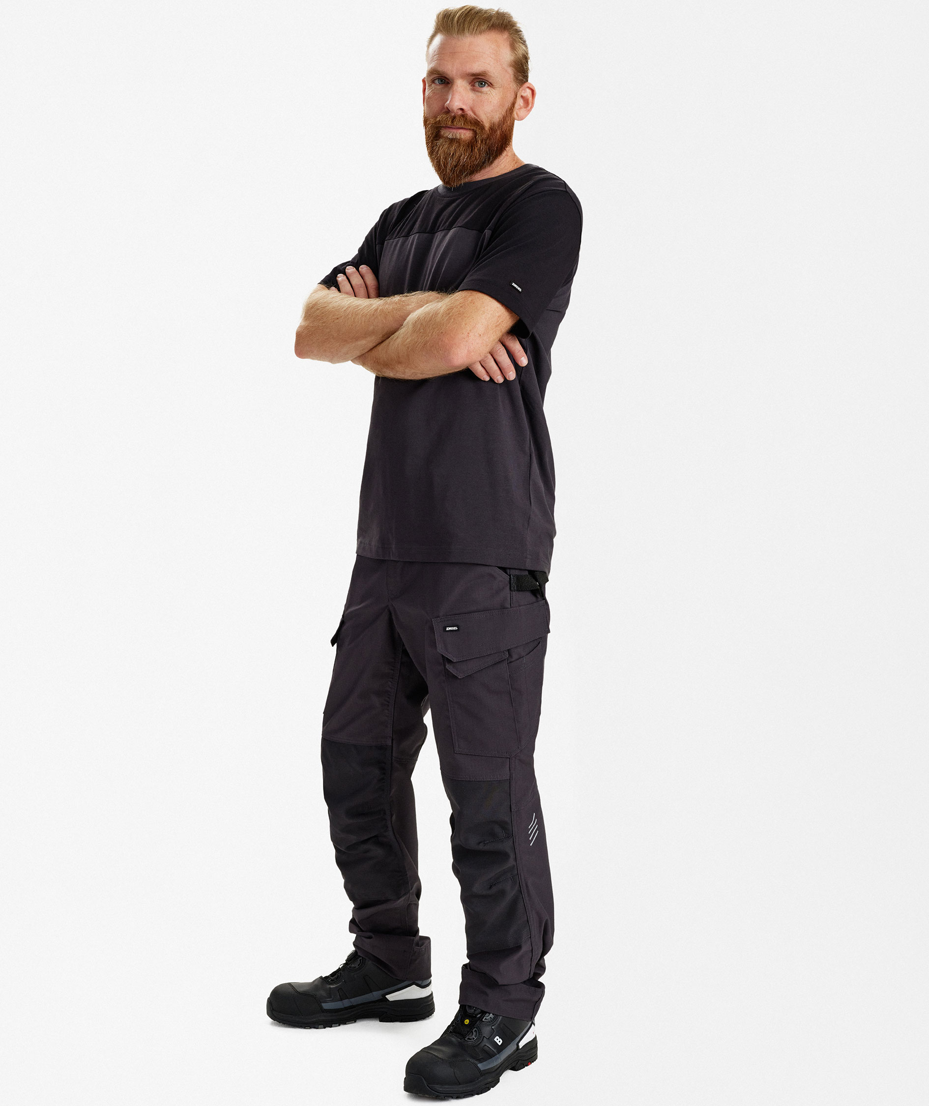 Engel Entire T-shirt, Anthracite Grey/Black, large image number 2