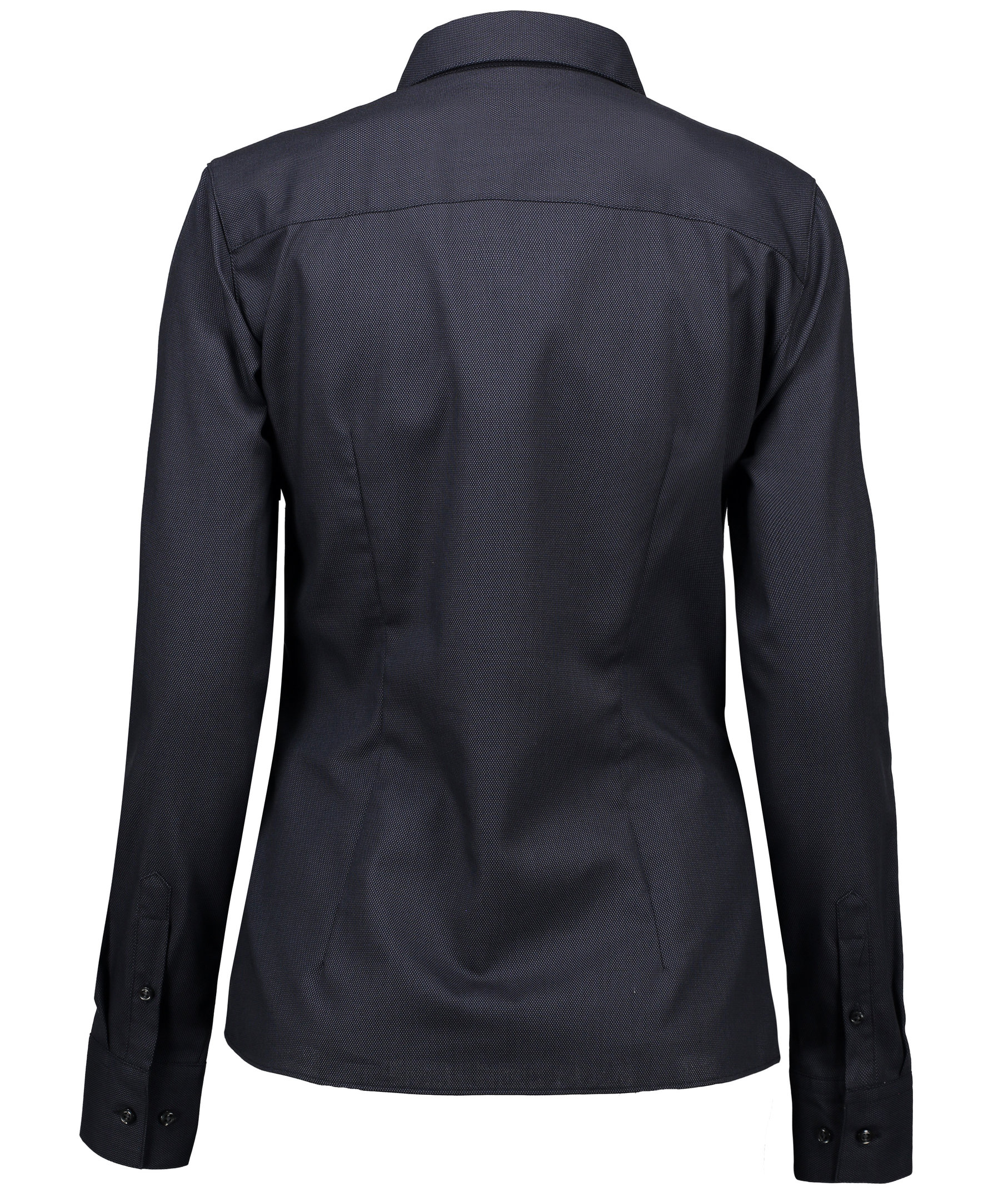 Seven Seas Dobby Royal Oxford modern fit dameskjorte, Koksgr&aring;, large image number 3