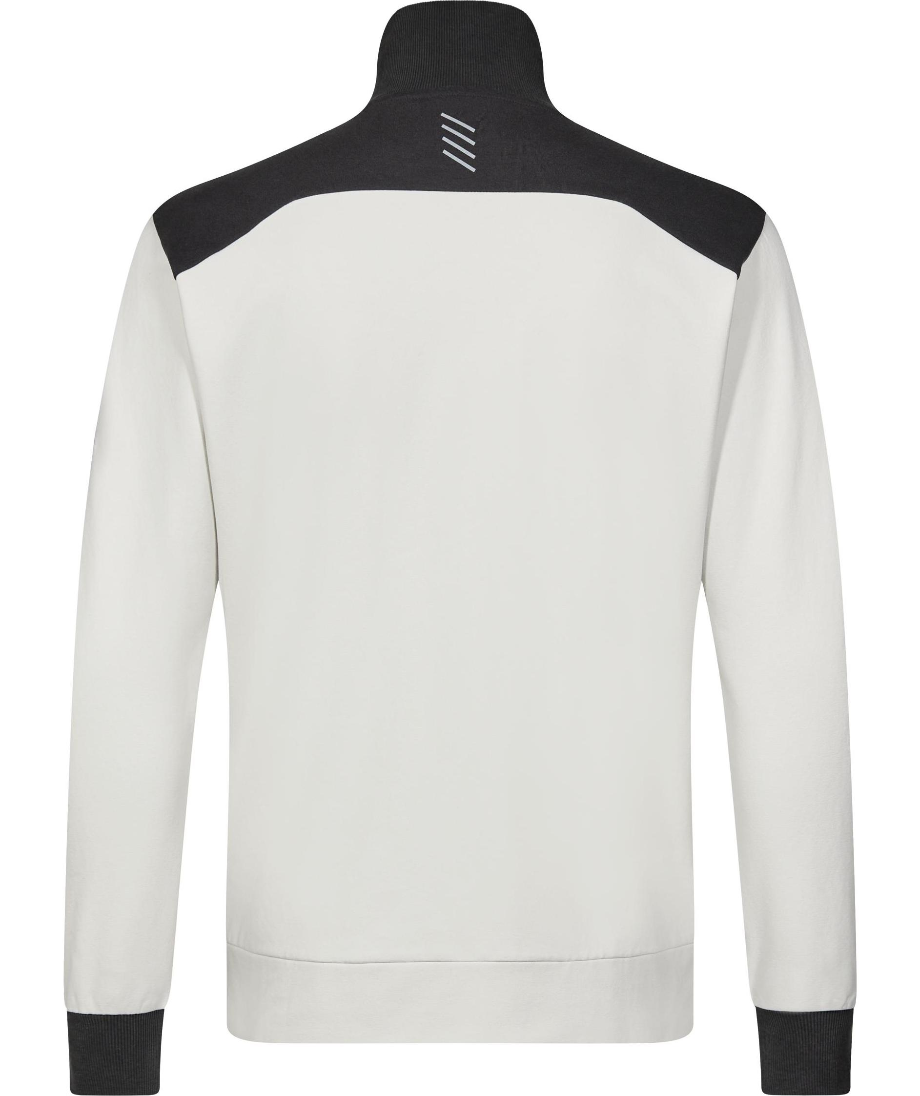 Engel Entire sweat cardigan, Bone White/Anthracite Grey, large image number 1