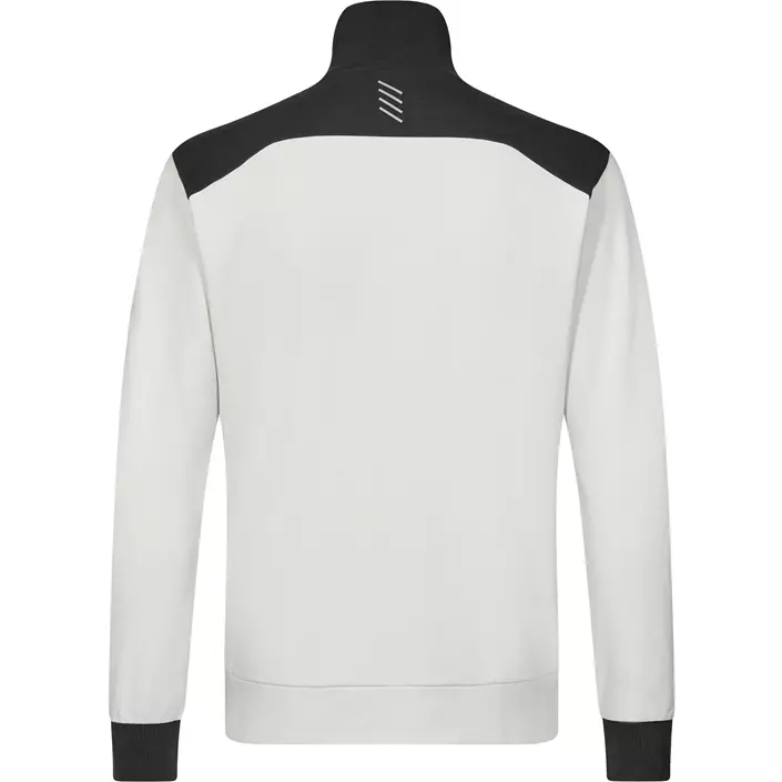 Engel Entire sweat cardigan, Bone White/Anthracite Grey, large image number 1
