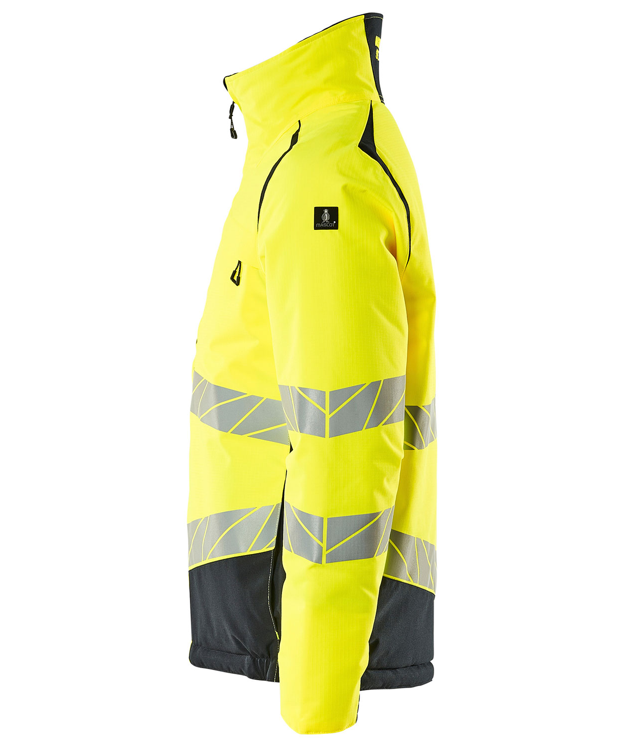 Mascot Accelerate Safe Winterjacke, Hi-Vis Gelb/Dunkel Marine, large image number 2