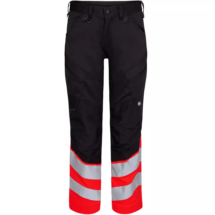 Engel Safety work trousers, Black/Hi-Vis Red, large image number 0