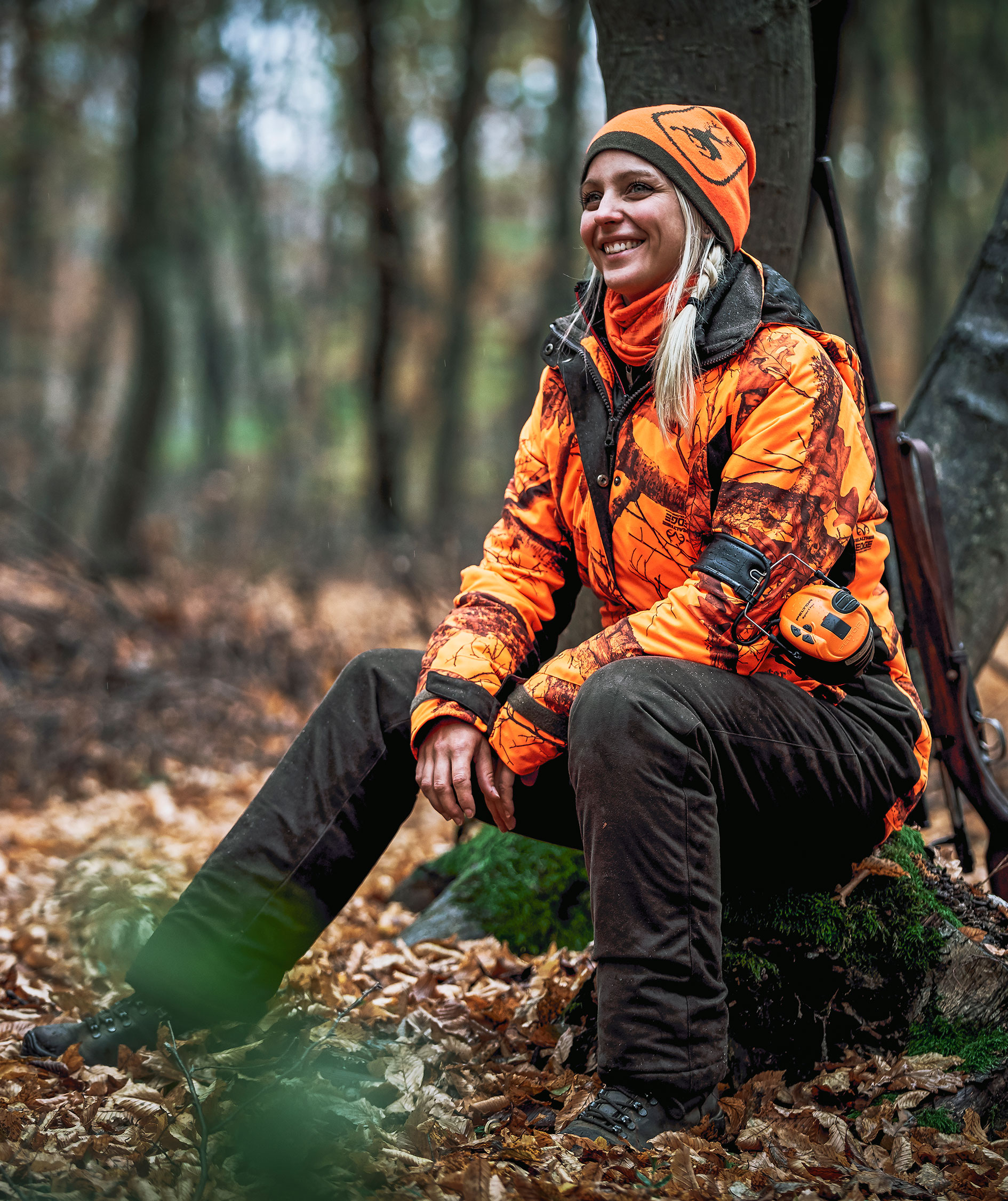 Deerhunter Logo neck warmer, Orange