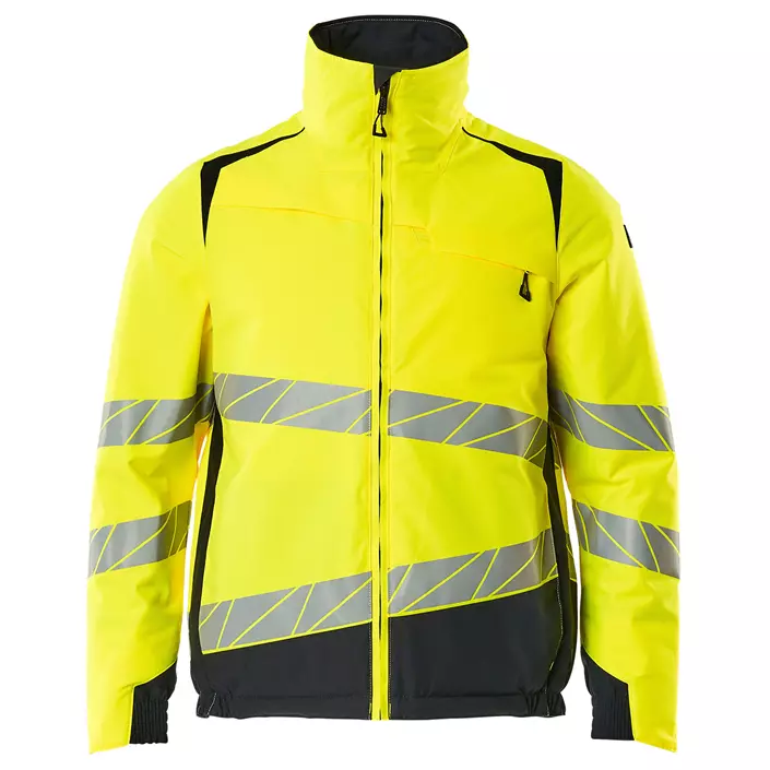 Mascot Accelerate Safe winter jacket, Hi-Vis Yellow/Dark Marine, large image number 0