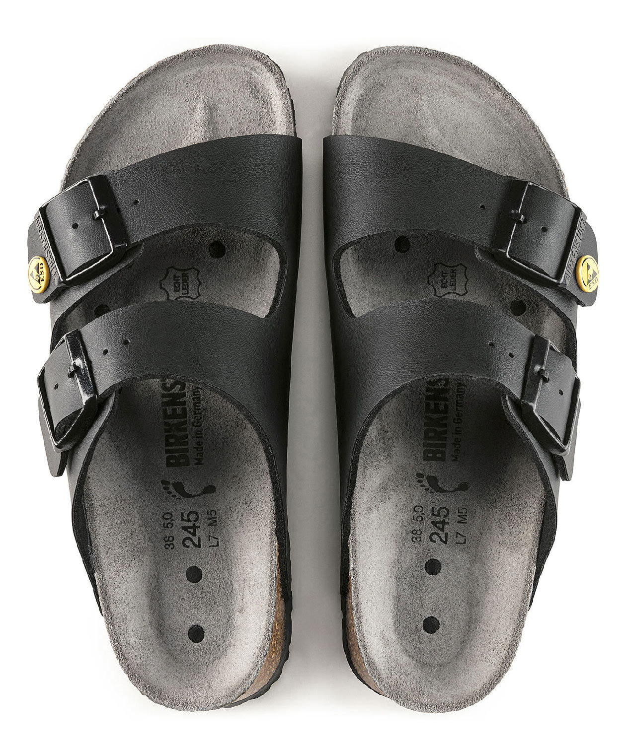 Birkenstock Arizona ESD Regular Fit sandals, Black, large image number 2