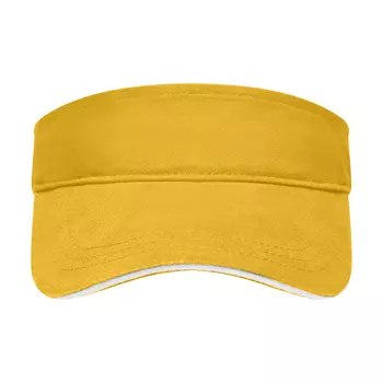 Myrtle Beach Sandwich solskärm, Gold-yellow/White