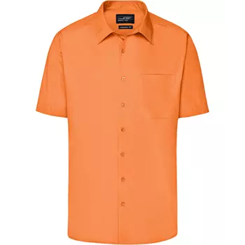 James & Nicholson modern fit short-sleeved shirt, Orange