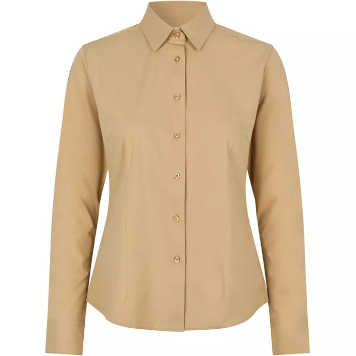 Seven Seas hybrid Modern fit skjorta dam, Sand, large image number 0