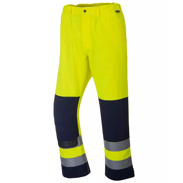 Portwest work trousers, Hi-Vis yellow/marine, large image number 1