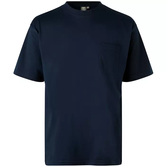 ID Identity T-Time T-shirt med bröstficka, Marinblå, large image number 0
